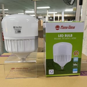 Bóng đèn LED bulb trụ nhôm nhựa 60W đui E27 ánh sáng trắng - TR160N1 60W E27 6500K Rạng Đông