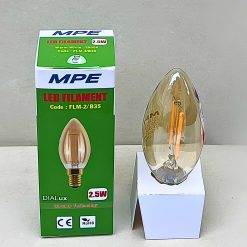 Bóng đèn led bulb thủy tinh Filament hình nến trang trí 2.5W MPE - đui E14 - FLM-2/B35 MPE