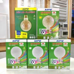 Bóng đèn led bulb thủy tinh Filament hình quả bóng trang trí 6W MPE - màu Milky - FLM-8/FB MPE