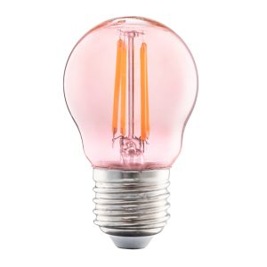 Bóng đèn led bulb thủy tinh Filament trang trí nhiều màu 2.5W MPE - màu hồng - FLM-3PK MPE