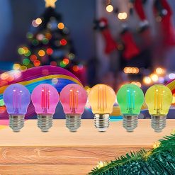Bóng đèn led bulb thủy tinh Filament trang trí nhiều màu 2.5W MPE - màu xanh lá - FLM-3GR MPE