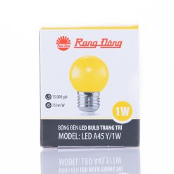 Bóng đèn led bulb trang trí 1W màu vàng A45Y/1W Rạng Đông