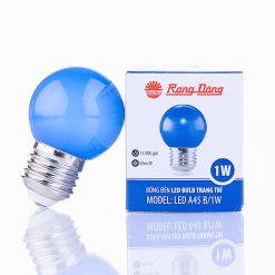 Bóng đèn led bulb trang trí 1W màu xanh lam A45B/1W Rạng Đông