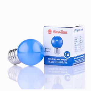 Bóng đèn led bulb trang trí 1W màu xanh lam A45B/1W Rạng Đông