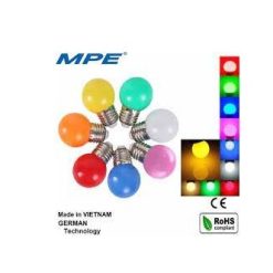 Bóng đèn led bulb trang trí tròn màu hồng 1.5W MPE - LBD-3PK MPE