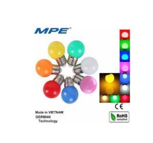 Bóng đèn led bulb trang trí tròn màu hồng 1.5W MPE - LBD-3PK MPE
