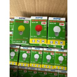 Bóng đèn led bulb trang trí tròn trắng sữa 1.5W MPE - LBD-3MK MPE