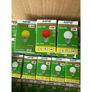 Bóng đèn led bulb trang trí tròn trắng sữa 1.5W MPE - LBD-3MK MPE