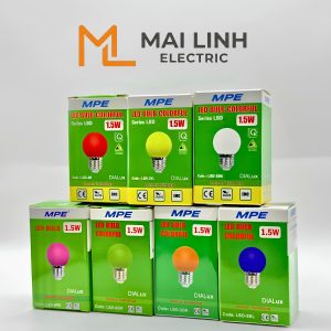 Bóng đèn led bulb trang trí tròn màu xanh dương 1.5W MPE - LBD-3BL MPE