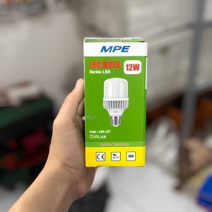 Bóng đèn led bulb tròn 12W (Đế Nhôm) Đui E27  - Ánh sáng trắng LBA-12T MPE