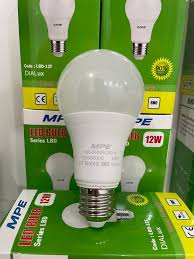 Bóng đèn led bulb tròn 12W Đui E27 - Ánh sáng trắng LBD3-12T MPE 