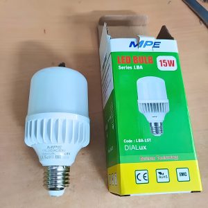 Bóng đèn led bulb tròn 15W (Đế Nhôm) Đui E27  - Ánh sáng trắng LBA-15T MPE 
