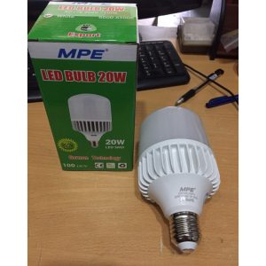 Bóng đèn led bulb tròn 20W (Đế Nhôm) Đui E27 - Ánh sáng trung tính LB-20N MPE với công suất 20W