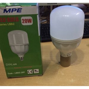 Bóng đèn led bulb tròn 20W Đui E27 - Ánh sáng vàng LBD3-20V MPE