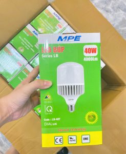 Bóng đèn led bulb tròn 40W (Đế Nhôm) Đui E27  - Ánh sáng vàng LB-40V MPE