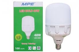Bóng đèn led bulb tròn 40W (Đế Nhôm) Đui E27  - Ánh sáng trung tính LB-40N MPE