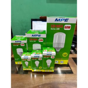 Bóng đèn led bulb tròn 60W (Đế Nhôm) Đui E27  - Ánh sáng trắng LB-60T MPE