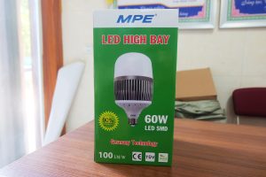 Bóng đèn led bulb tròn 60W (Đế Nhôm) Đui E27  - Ánh sáng trắng LB-60T MPE