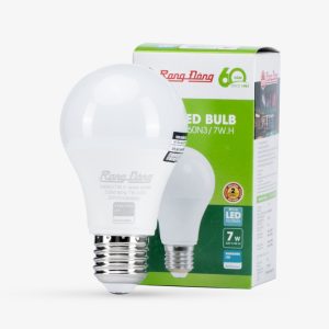 Bóng đèn led bulb tròn 7W Đui E27 – Ánh sáng trắng A60N3/7W.H E27 6500K Rạng Đông