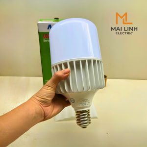 Bóng đèn led bulb tròn 80W (Đế Nhôm) Đui E40 - Ánh sáng trắng LBA-80T MPE