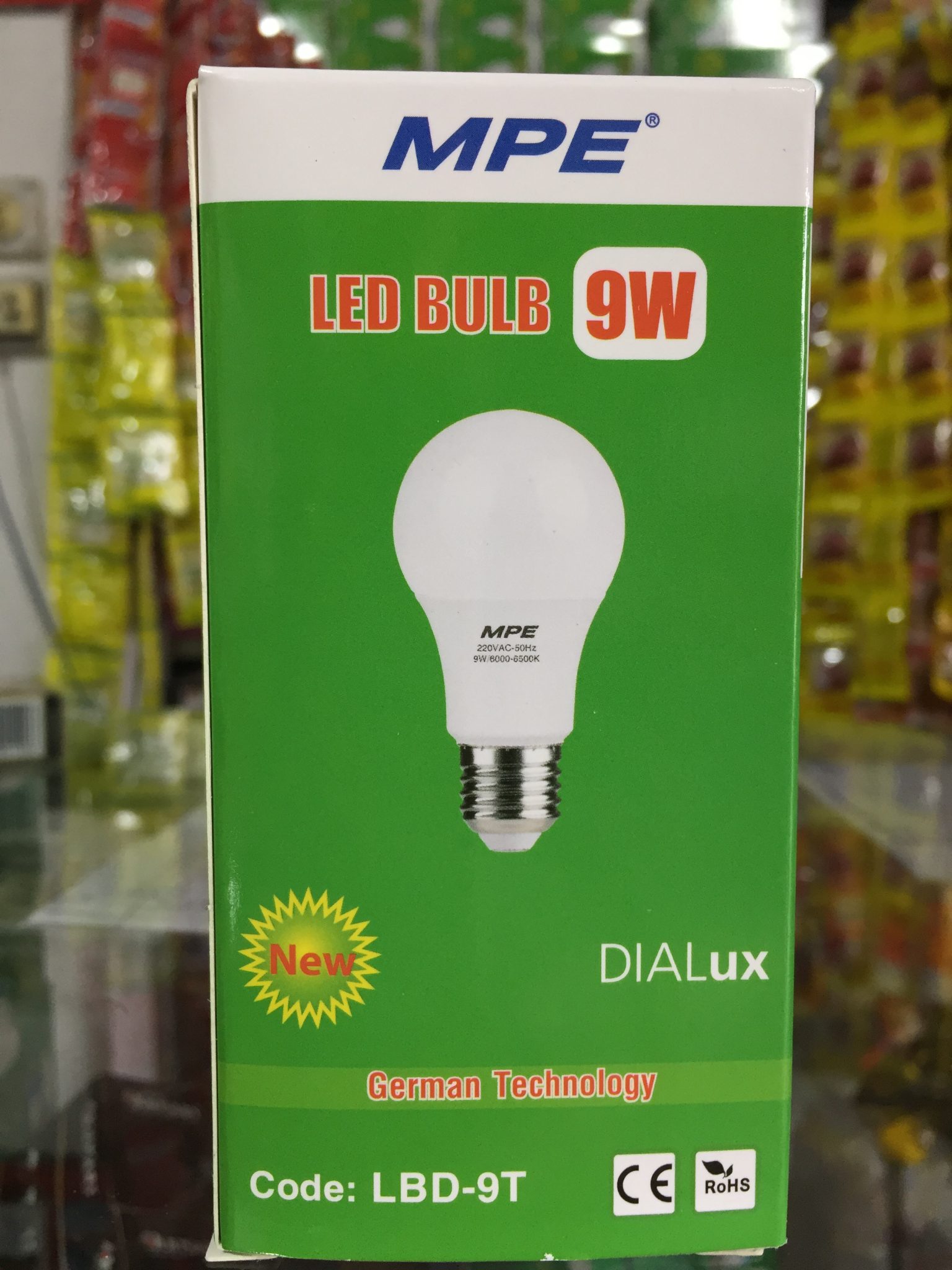 Bóng đèn led bulb tròn 9W Đui E27 - Ánh sáng trắng LBD3-9T MPE - Ảnh 4