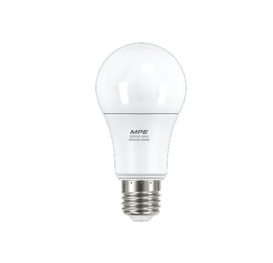 Bóng đèn led bulb tròn 9W chống muỗi MPE đui E27 - LB-9T/AM MPE