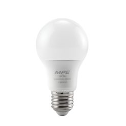 Bóng đèn led bulb tròn 9W dùng điện DC 12V MPE - đui E27 - LB-9T/DC MPE