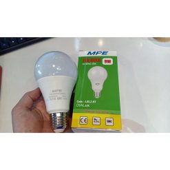 Bóng đèn led bulb tròn chống ẩm 9W MPE - đui E27 - Ánh sáng trắng - LBL2-9T MPE