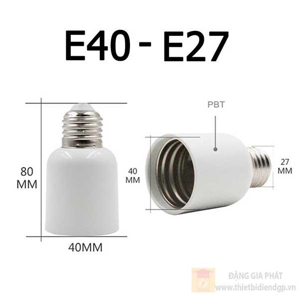 Mai Linh Electric là đại lý chuyên phân phối thiết bị điện MPE chính hãng – đặc biệt là Đầu chuyển đổi đui đèn E40 thành E27 MPE - E40-27 MPE . Đầu chuyển đổi đui đèn E40 thành E27 MPE - E40-27 MPE là ứng dụng thông minh, tiện lợi, giúp chuyển đổi đui đèn từ E27 thành E40 nhanh chóng, an toàn mà không phải thay bóng/ đui đèn mới.
