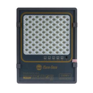 Đèn LED chiếu pha năng lượng mặt trời cảm biến 100W Ánh sáng trắng - Model : CP03.SL.RAD 100W.V2 6500K Rạng Đông