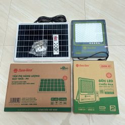 Đèn LED chiếu pha năng lượng mặt trời cảm biến 200W Ánh sáng trắng - Model : CP03.SL.RAD 200W.V2 6500K Rạng Đông