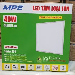 Đèn LED tấm panel loại lớn 600x600mm - 40W ánh sáng trắng FPD-6060T MPE