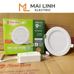 Đèn Led Panel Âm Trần 12W Lỗ Khoét 135mm Ánh Sáng Trắng - Model : PT04.V2 135/12W 6500K Rạng Đông