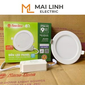 Đèn Led Panel Âm Trần 12W Lỗ Khoét 135mm Ánh Sáng Trắng - Model : PT04.V2 135/12W 6500K Rạng Đông