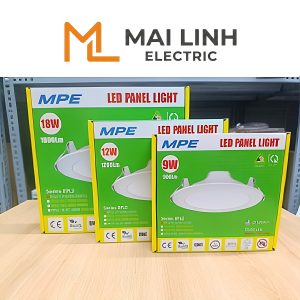 Đèn Led panel âm trần Đế Nhựa 12W Lỗ khoét 150mm Ánh sáng trắng RPL2-12T MPE
