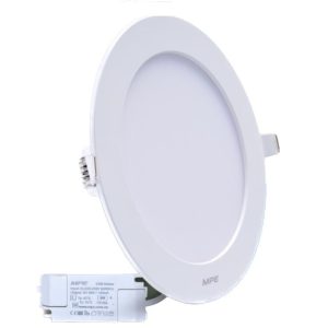 Đèn Led panel âm trần siêu mỏng Đế Nhựa 9W Lỗ khoét 130mm 3 chế độ màu RPL3-9/3C MPE