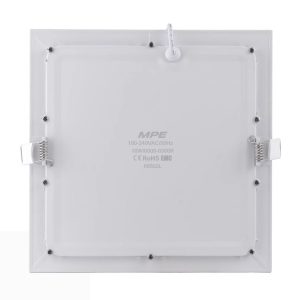 Đèn Led panel âm trần vuông siêu mỏng Đế Nhôm 18W Lỗ khoét 205mm Ánh sáng trắng SPL-18T MPE