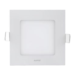 Đèn Led panel âm trần vuông siêu mỏng Đế Nhôm 6W Lỗ khoét 105mm Ánh sáng trắng SPL-6T MPE