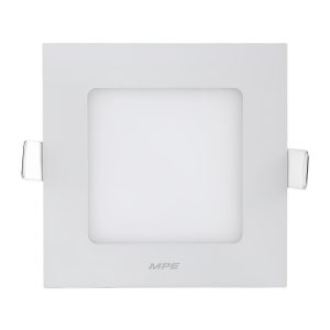 Đèn Led panel âm trần vuông siêu mỏng Đế Nhôm 6W Lỗ khoét 105mm Ánh sáng trắng SPL-6T MPE