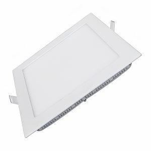 Đèn Led panel âm trần vuông siêu mỏng Đế Nhôm 6W Lỗ khoét 105mm Ánh sáng vàng SPL-6V MPE