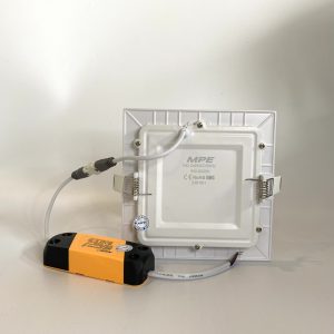 Đèn Led panel âm trần vuông siêu mỏng Đế Nhôm 9W Lỗ khoét 130mm Ánh sáng trắng SPL-9T MPE