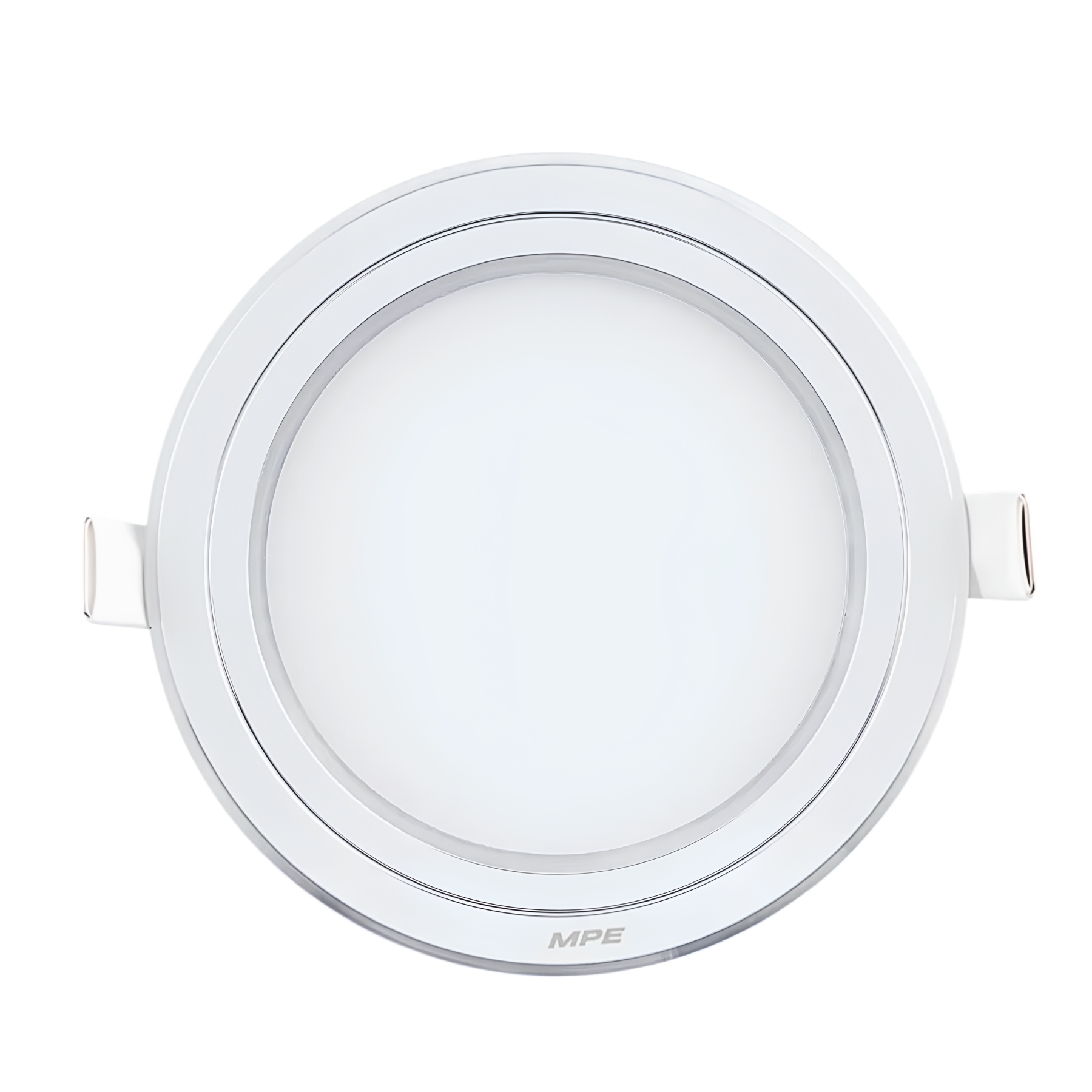 Đèn Led panel viền bạc siêu mỏng 12W Lỗ khoét 130mm Ánh sáng trắng MPE - RPL-12ST/S MPE