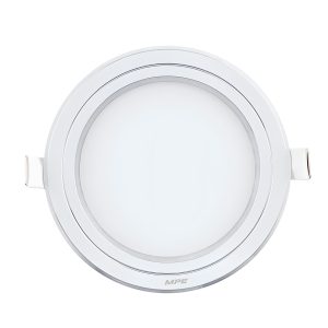 Đèn Led panel viền bạc siêu mỏng 12W Lỗ khoét 130mm 3 màu MPE - RPL-12S/3C/S MPE
