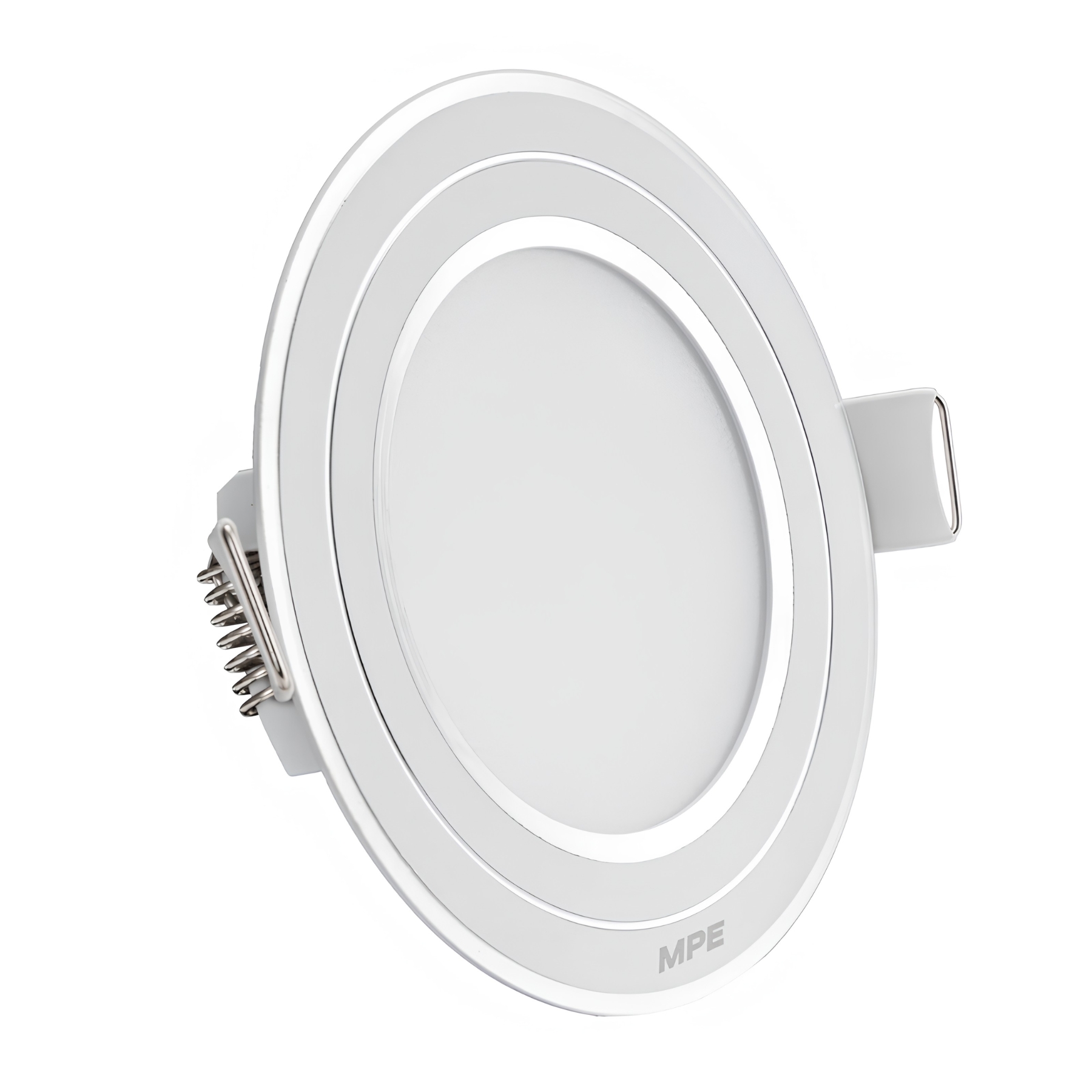 Đèn Led panel viền bạc siêu mỏng 12W Lỗ khoét 130mm Ánh sáng trắng MPE - RPL-12ST/S MPE
