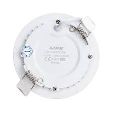 Đèn Led panel viền bạc siêu mỏng 7W Lỗ khoét 90mm 3 màu MPE - RPL-7/3C/S MPE