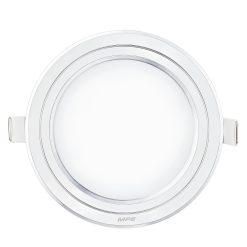 Đèn Led panel viền bạc siêu mỏng 9W Lỗ khoét 130mm Ánh sáng trắng MPE - RPL-9T/S MPE