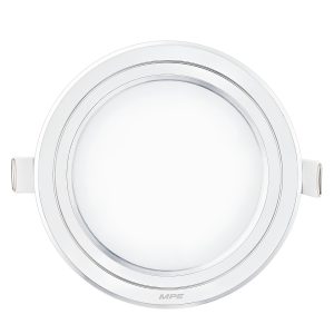 Đèn Led panel viền bạc siêu mỏng 9W Lỗ khoét 130mm Ánh sáng trắng MPE - RPL-9T/S MPE