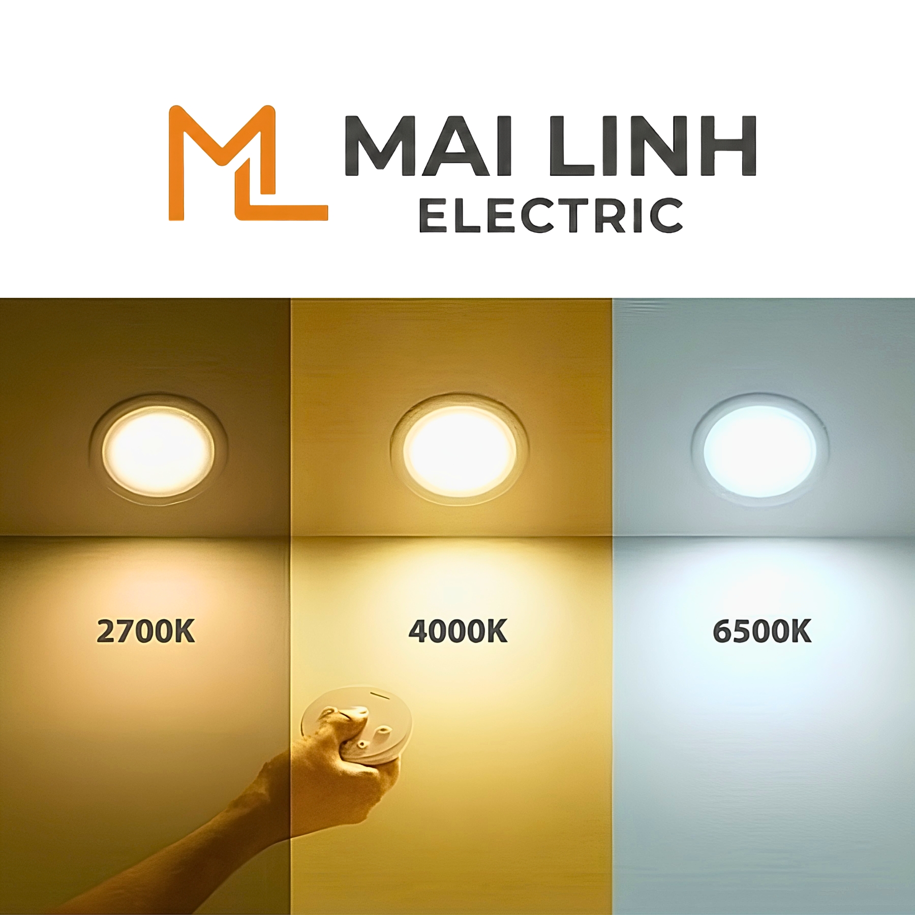 Đèn Led panel viền vàng siêu mỏng 7W Lỗ khoét 90mm 3 màu MPE - RPL-7/3C/G MPE