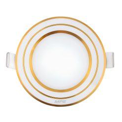 Đèn Led panel viền vàng siêu mỏng 7W Lỗ khoét 90mm 3 màu MPE - RPL-7/3C/G MPE