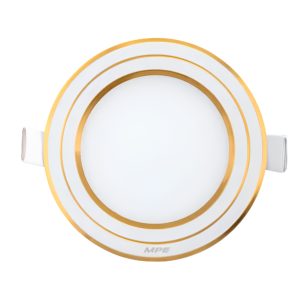 Đèn Led panel viền vàng siêu mỏng 9W Lỗ khoét 130mm Ánh sáng trắng MPE - RPL-9T/G MPE